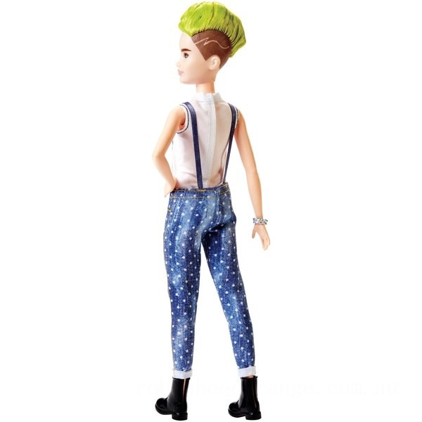 Barbie Fashionista Doll 124  Dotty Denim Dungarees - Clearance Sale
