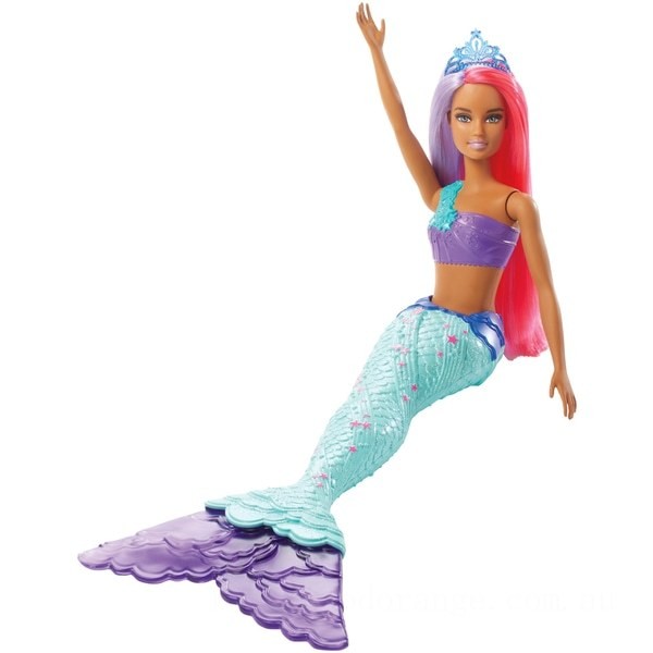Barbie Dreamtopia Mermaid Doll - Purple and Pink - Clearance Sale
