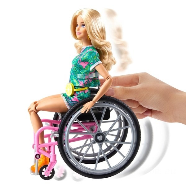 Barbie Doll 165 with Wheelchair Blonde - Clearance Sale