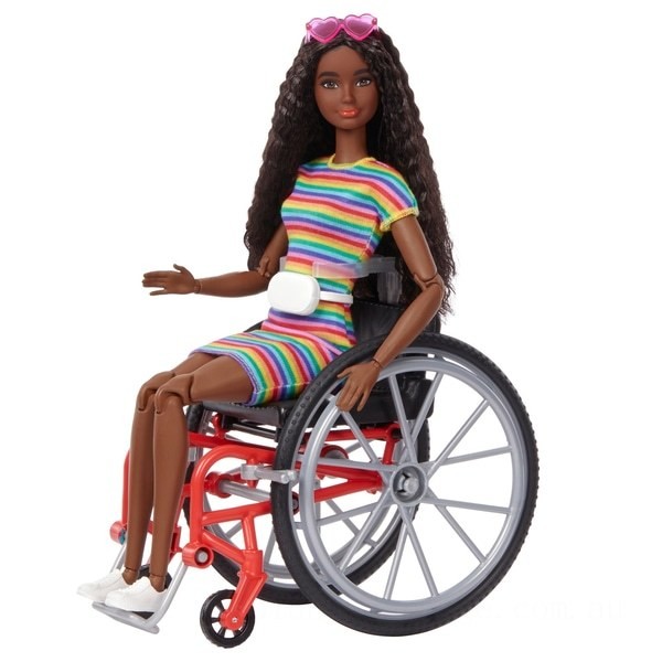 Barbie Doll 166 with Wheelchair Brunette - Clearance Sale