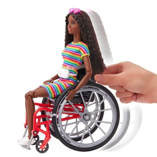 Barbie Doll 166 with Wheelchair Brunette - Clearance Sale