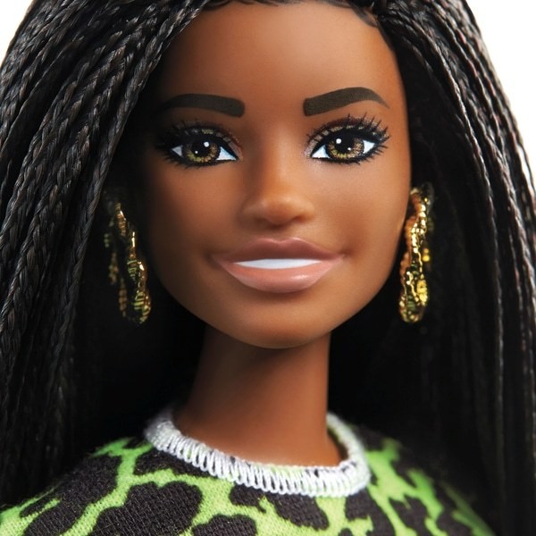 Barbie Fashionista Doll 144 Neon Leopard Shirt - Clearance Sale