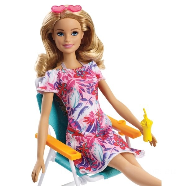 Barbie Doll Blonde and Beach Accessories Set - Clearance Sale