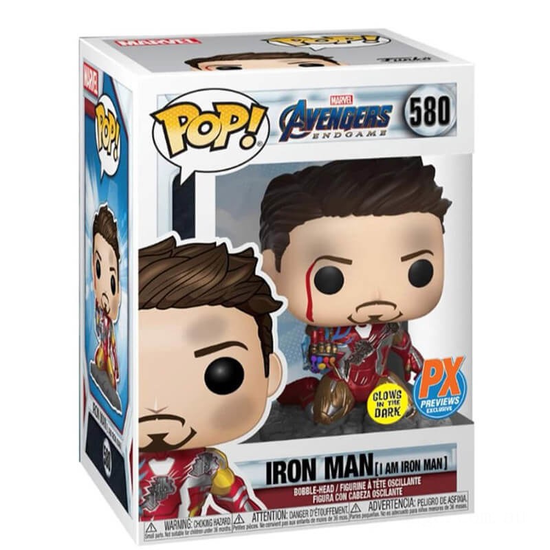 PX Previews Marvel Iron-Man I am Iron-Man EXC Funko Pop! Vinyl - Clearance Sale