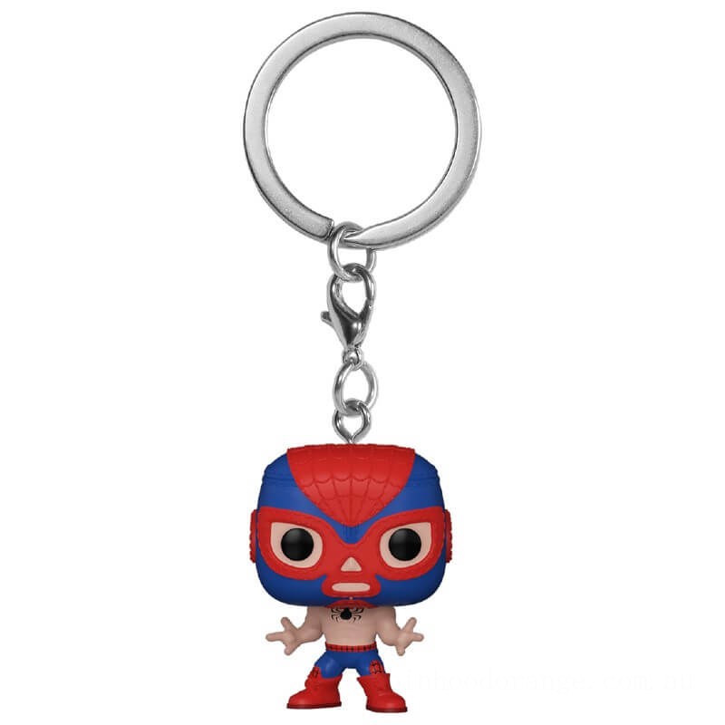 Marvel Luchadores Spider-Man Pop! Keychain - Clearance Sale