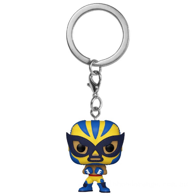 Marvel Luchadores Wolverine Pop! Keychain - Clearance Sale