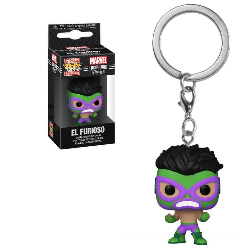 Marvel Luchadores Hulk Pop! Keychain - Clearance Sale