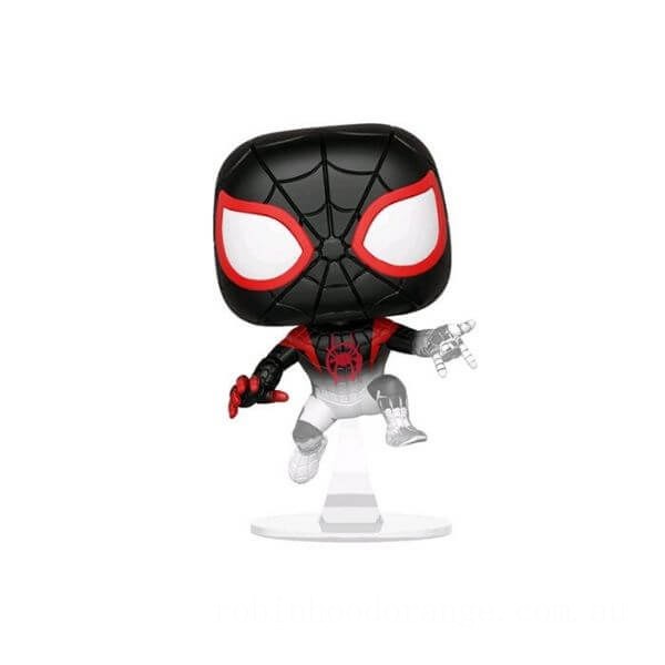 Marvel Spider-Man: Into The Spiderverse Miles Morales Translucent EXC Funko Pop! Vinyl - Clearance Sale